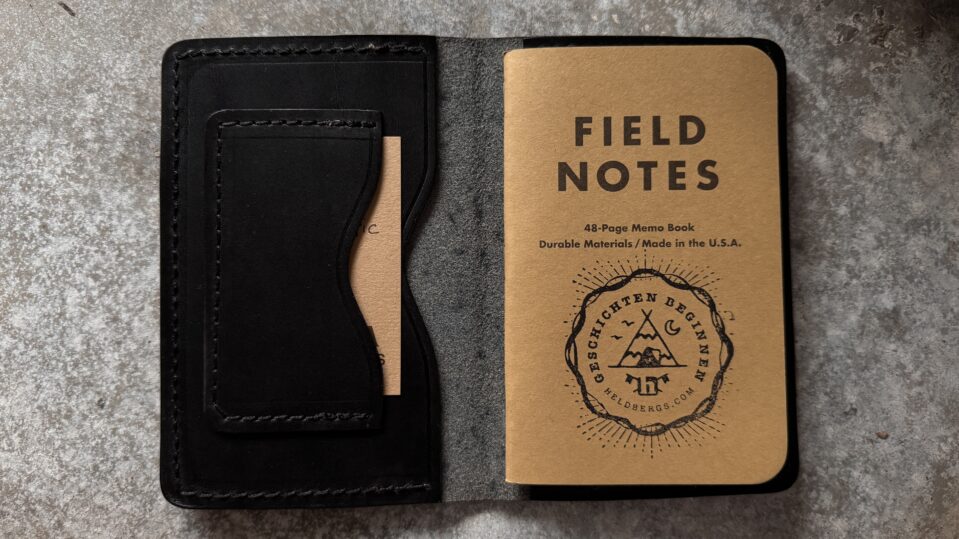 Heldbergs X Ondura Notizbuch Field Notes Hülle aus Leder