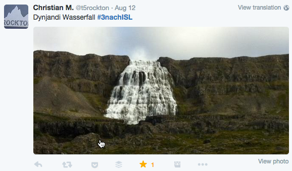 Drei Bullis auf Island - Dynjandi Wasserfall