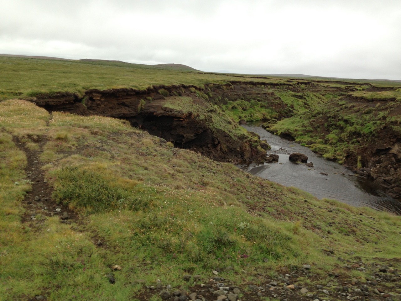 Starke Erosion auf Island