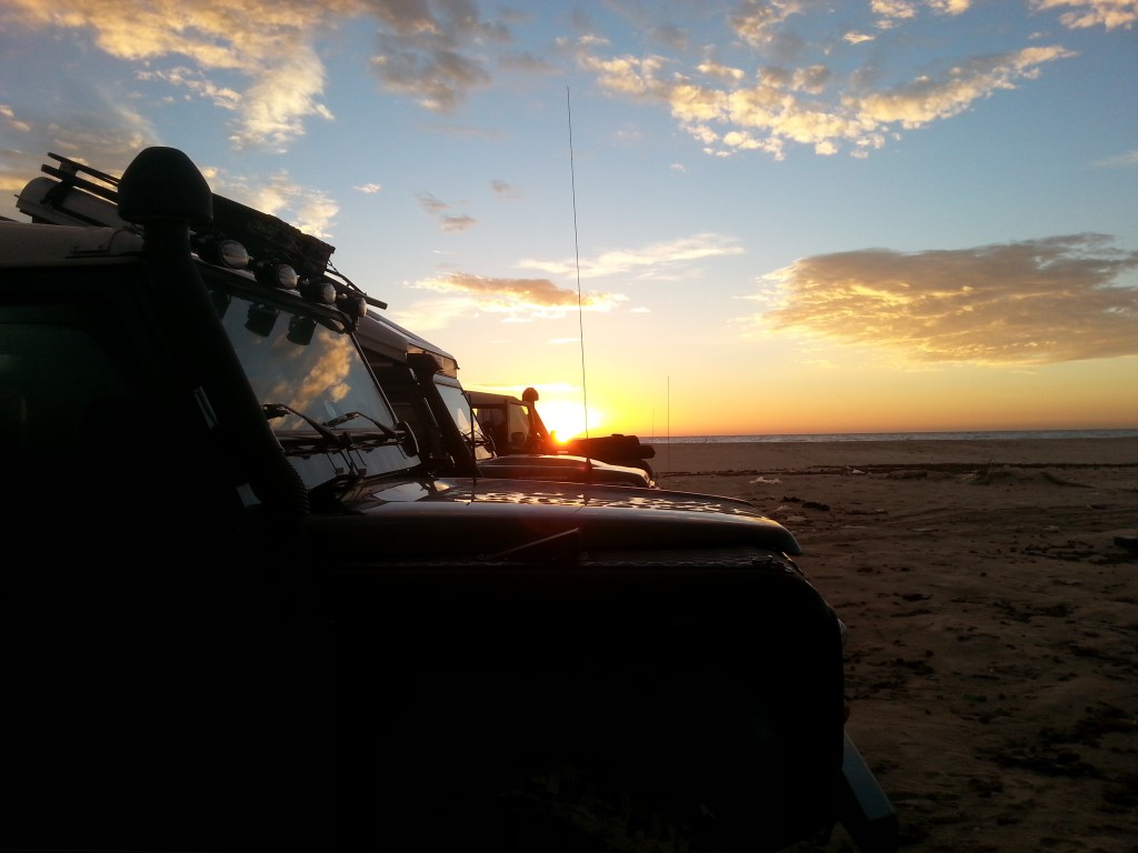 Sonnenaufgang am Strand, Tunesien
