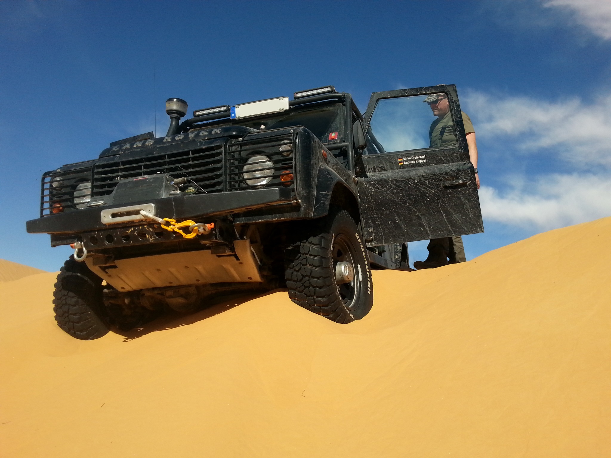 Sehr feiner Sand zehrt die Kraft auf. Sahara, Tunesien