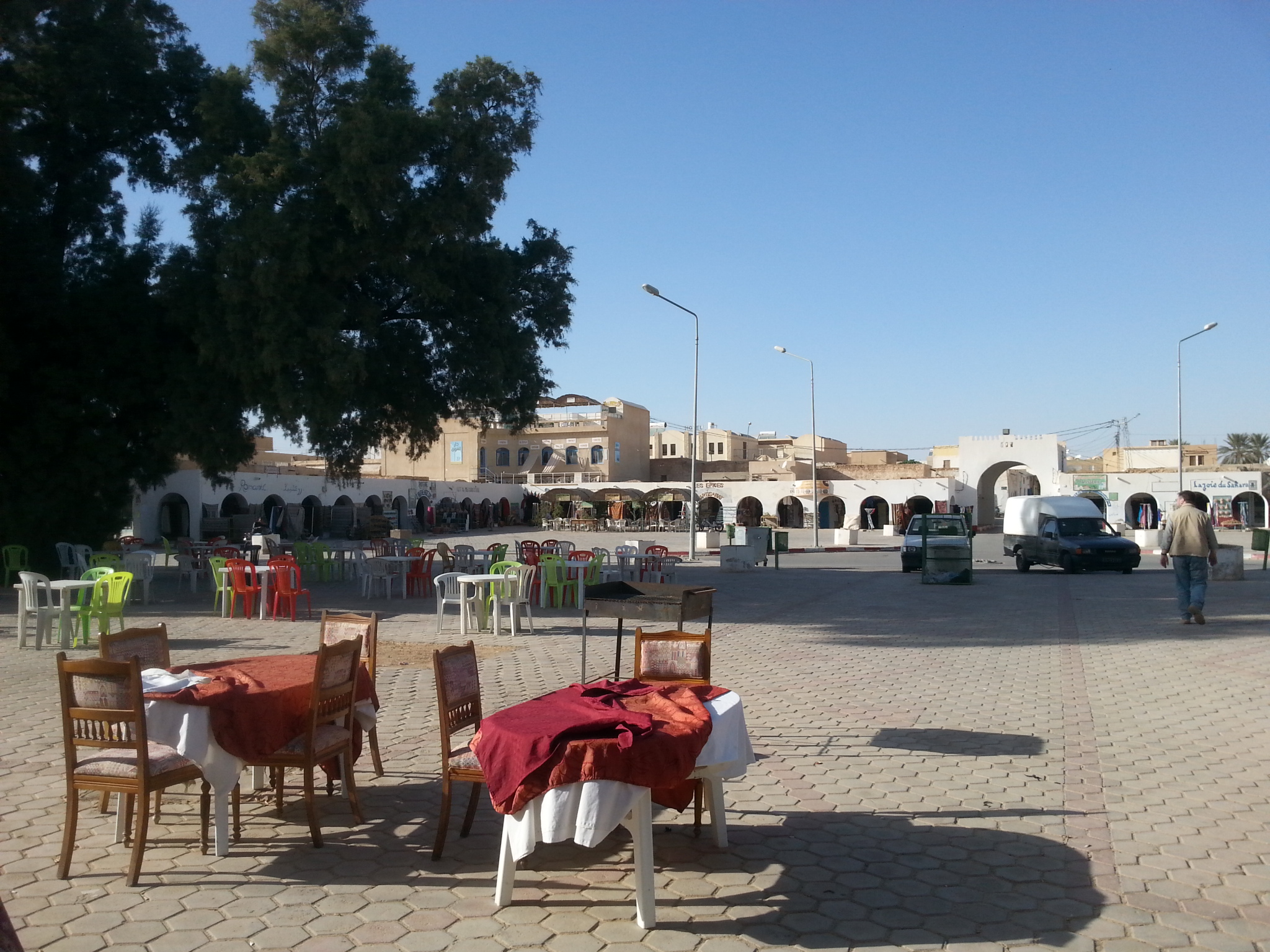 Marktplatz in Douz, Tunesien
