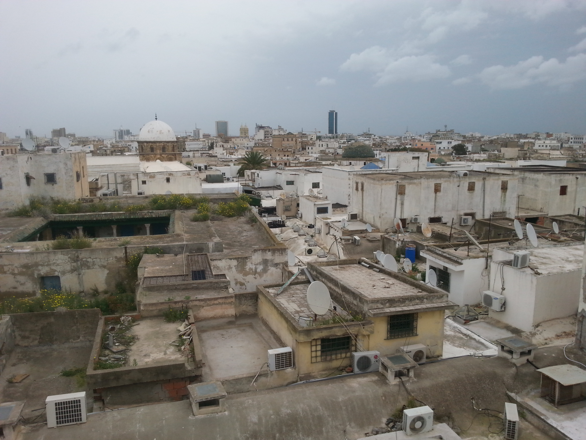 Die Medina von Tunis von oben.