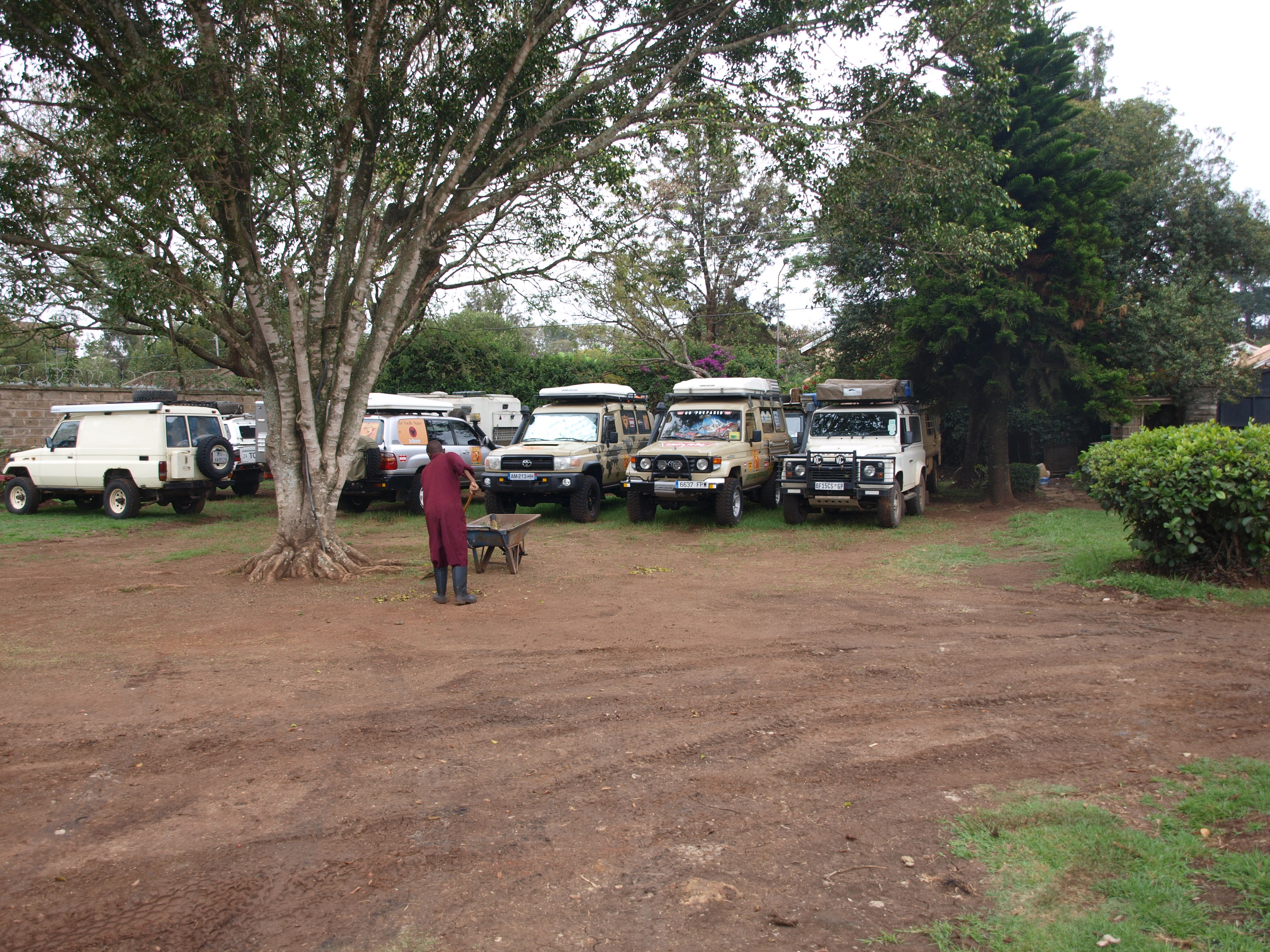 geparkte Overlander - Jungle Junction, Nairobi, Kenia
