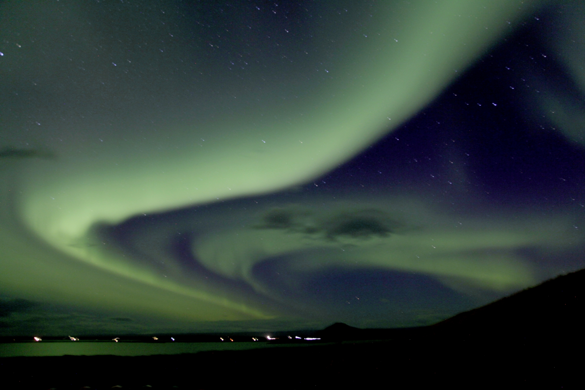 Nordlichter bei Reykjahlid, Island