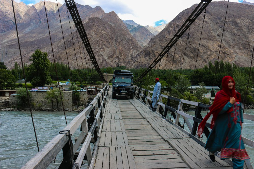 Typische Brücken in Pakistan