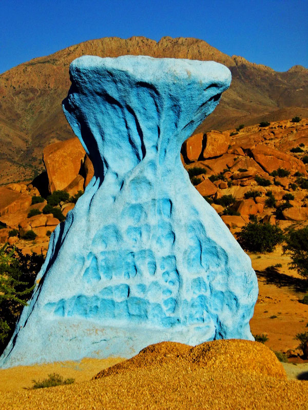 Die blauen Felsen, Tafraoute, Marokko