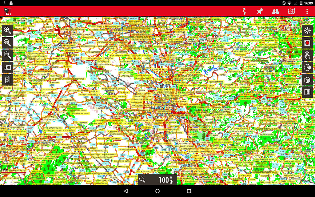 OSM DE Transport Karte - kleiner Zoomlevel.