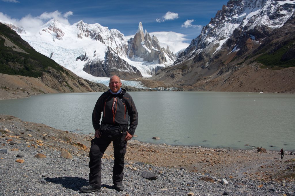 Patagonien, vor dem Cerro Torre, Interview Christian Weinberger