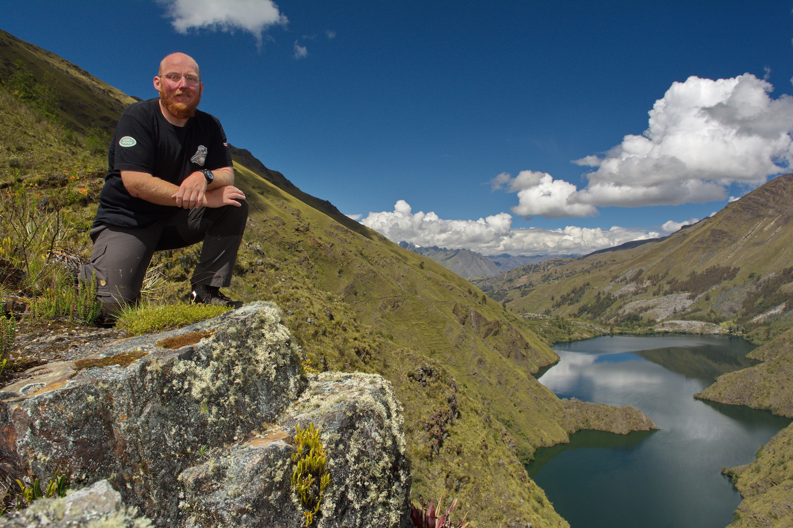 Über der Lagune Purhuay in der Cordillera Blanca, Peru, Interview Christian Weinberger