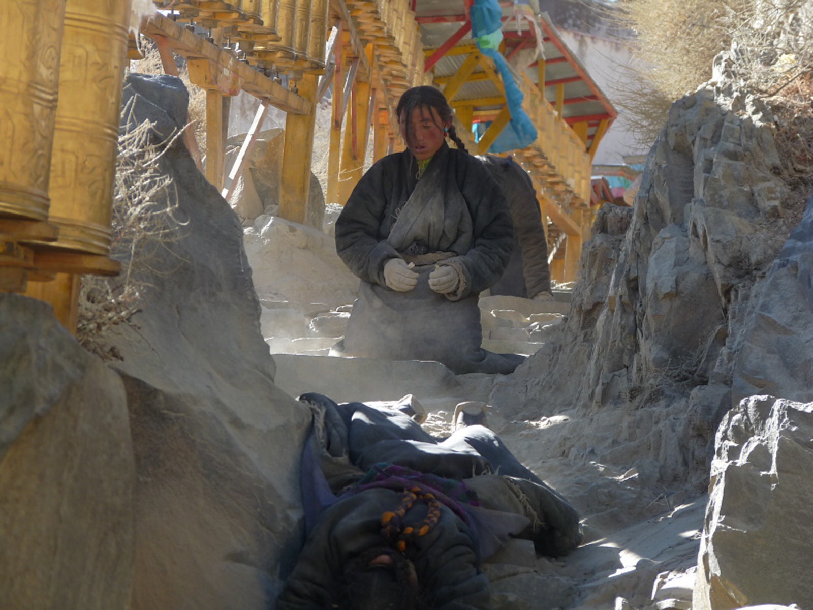 Pilger in Tibet