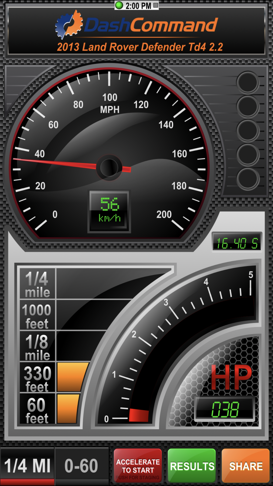 Vgate iCar 3 WiFi OBD-Schnittstelle - Diagnosegerät - Performance-Dashboard für den Renneinsatz.