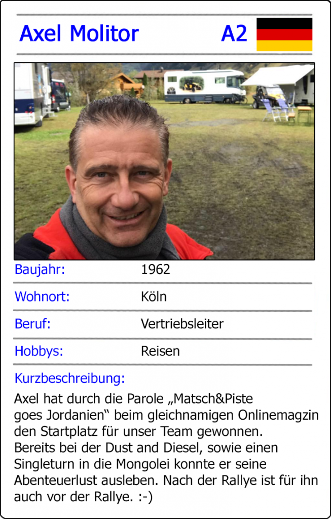 Europa-Orient-Rallye mit Team 51 Matsch&Piste - Axel Molitor