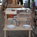Abenteuer & Allrad 2018 - Nakatanenga - Arbeitsfläche und kleienr Tisch in einem. Der Clou, von beiden Seiten zu nutzen.