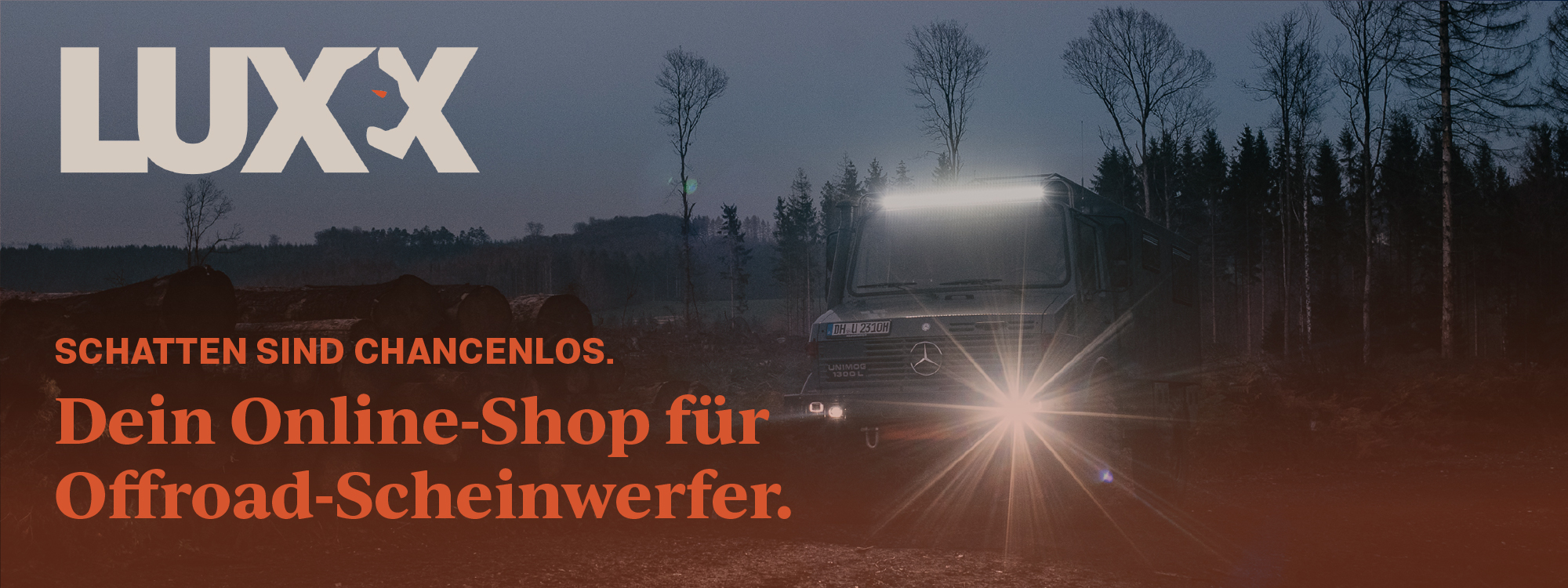 Banner LUXX Schatten Offroad-Scheinwerfer Online-Shop