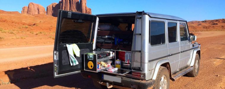 QUQUQ-Box als Camping-Ausbau im Mercedes G
