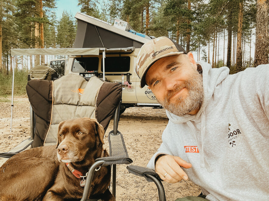 Axel Outdoormonster und Wilma, Reisen mit Hund