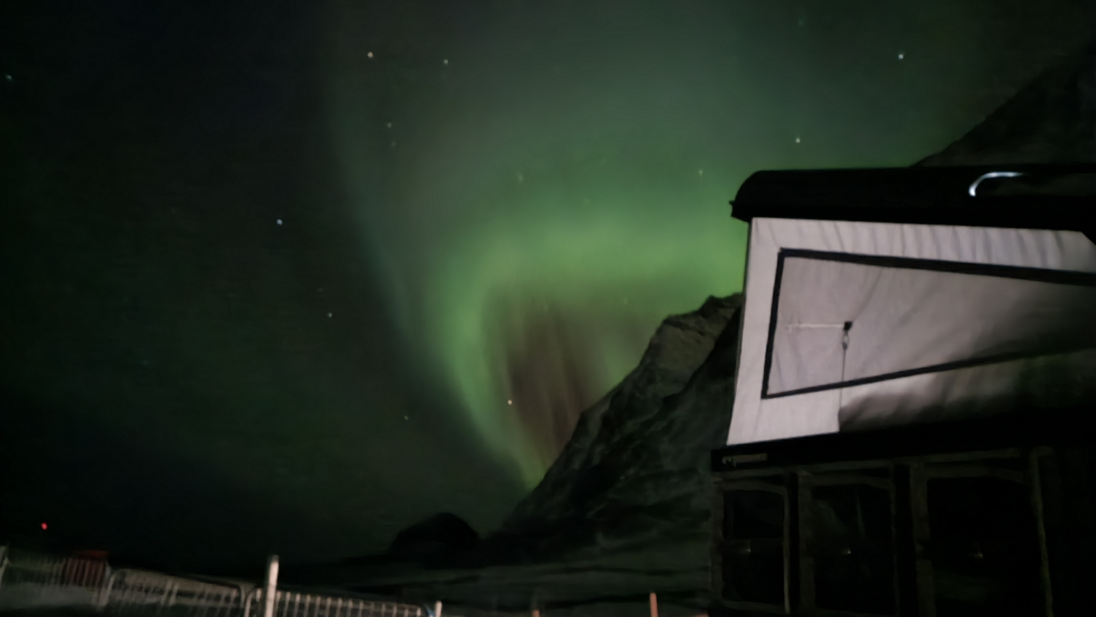 Polarlichter auf den Lofoten, Norwegen.