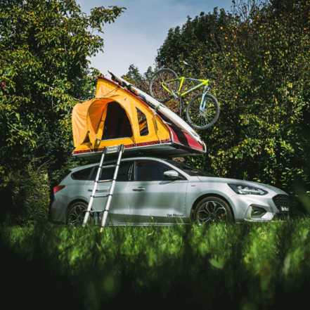 Aniewhere - Hybrid-Dachzelt für Sportler Made in den Niederlanden