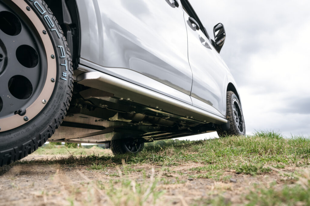 Seikel Rockslider schützen ohne zu weit heraus zu ragen.