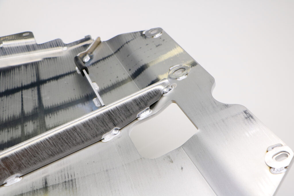 Seikel Motorschutzplatte im Detail.