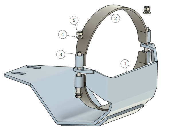 Montage ohne Schweißen! GMB Mount vorderer Differenzialschutz für den Land Rover Defender.