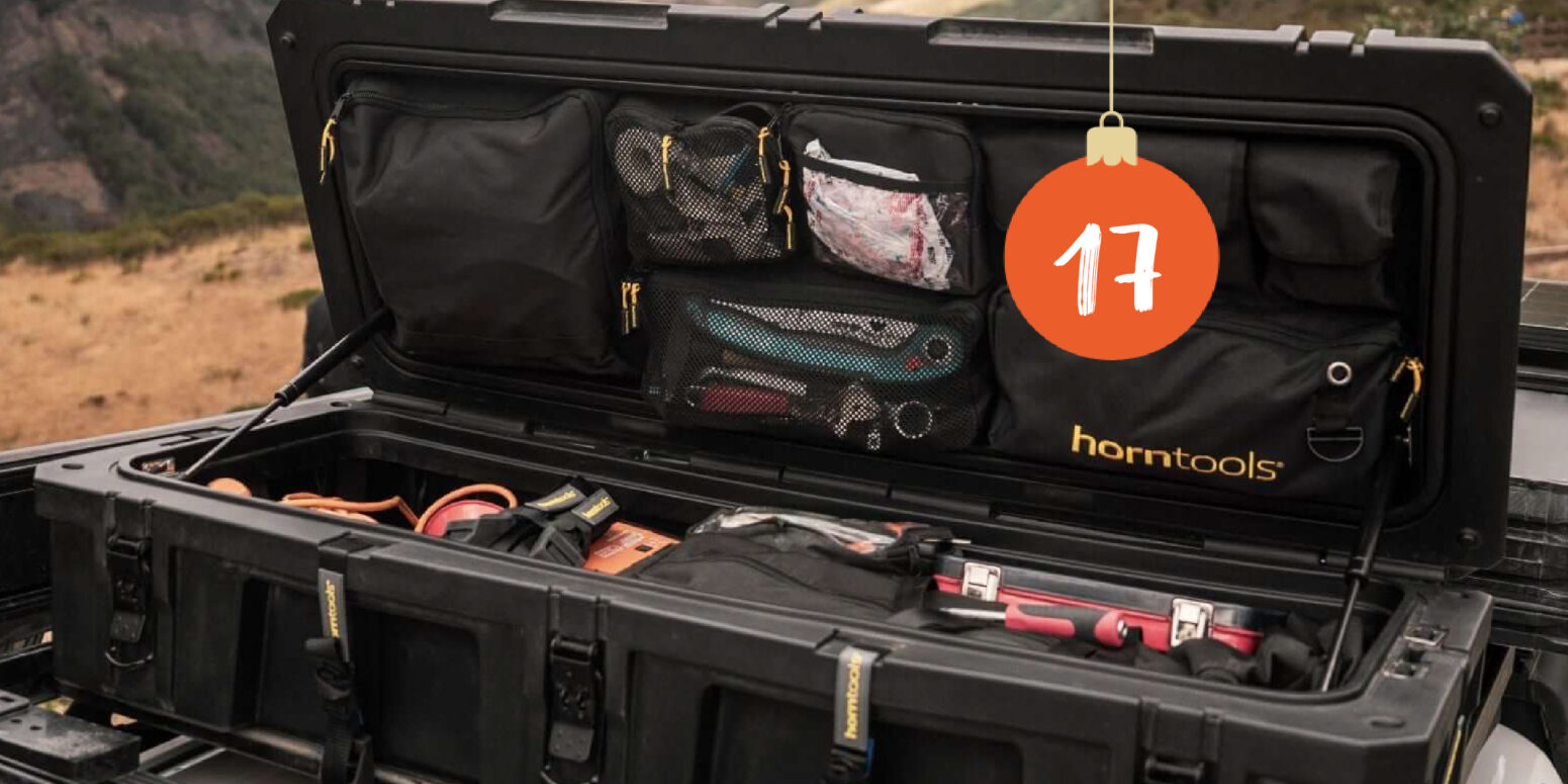 Wasserdichte, robuste horntools Dachbox 98 Liter.