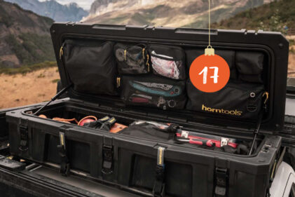 Wasserdichte, robuste horntools Dachbox 98 Liter.