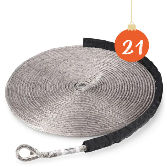 Kunststoffwindenseil TREKFINDER aus DYNEEMA® grau - Ø: 12 mm