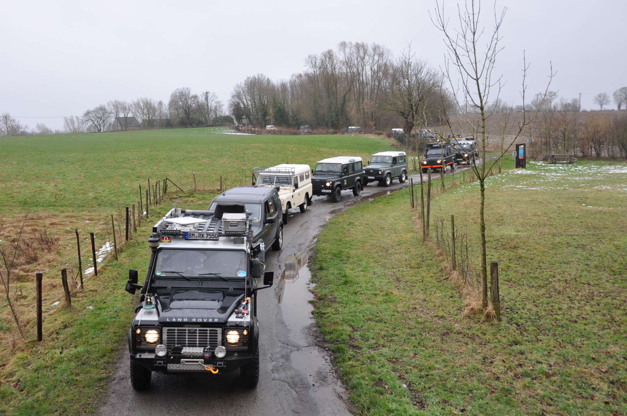 Fahren in der Gruppe will gelernt sein.