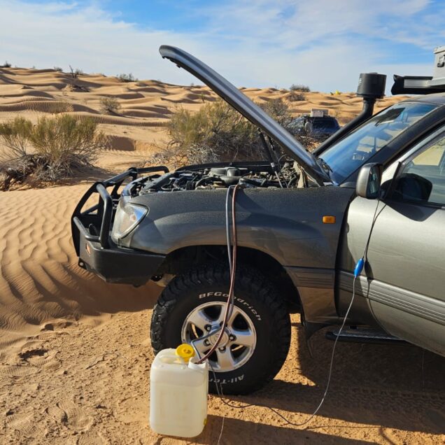 Das KoMa.land Warmduscherkit. Warm duschen mit der Motorwärme