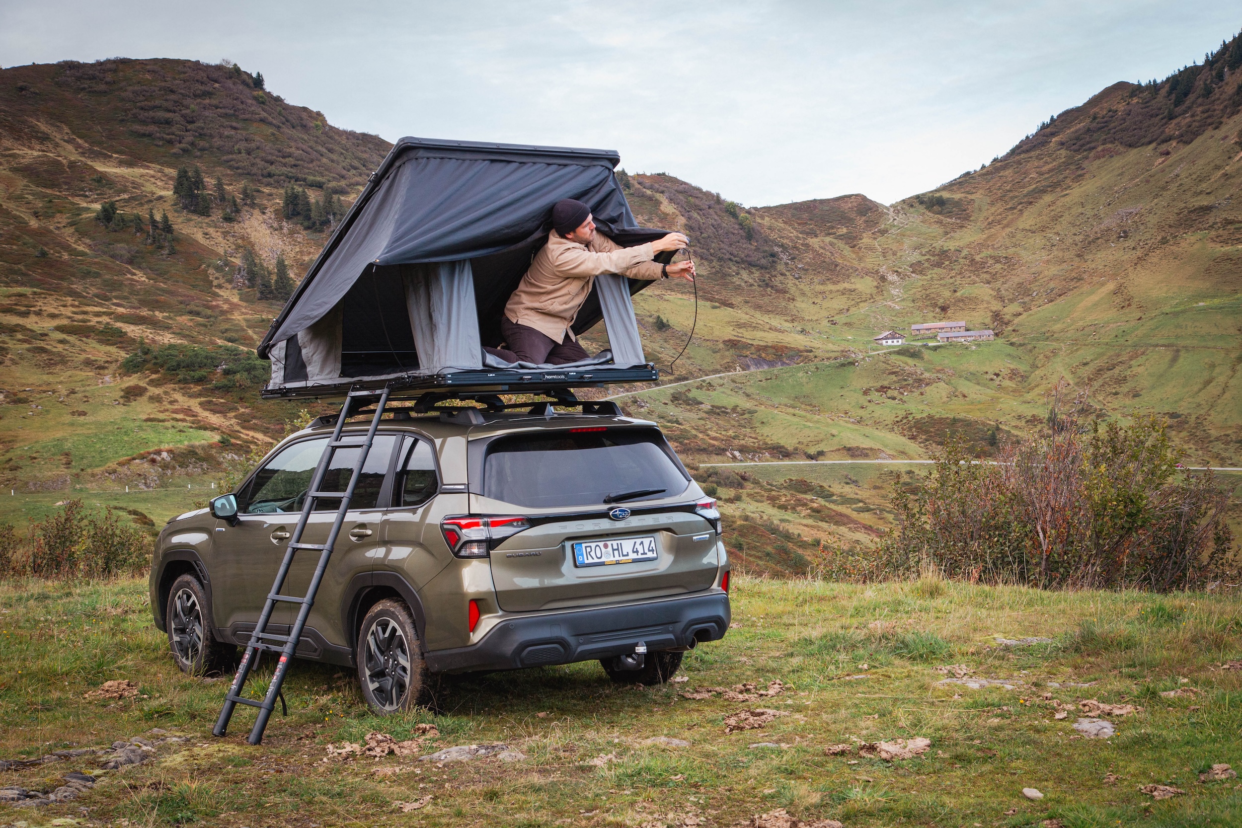 horntools Triangle-Dachzelt Claud Alumium-Hartschalen-Dachzelt