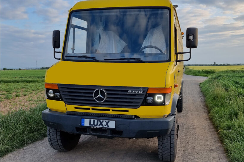 Mercedes-Benz Vario LED Umrüstsatz mit Nolden AVEGO Scheinwerfern.