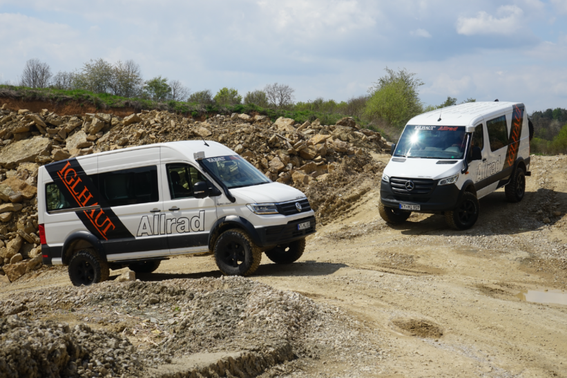 Iglhaut Allrad auf der Abenteuer&Allrad 2026 - VW Crafter und Mercedes Sprinter mit Allrad