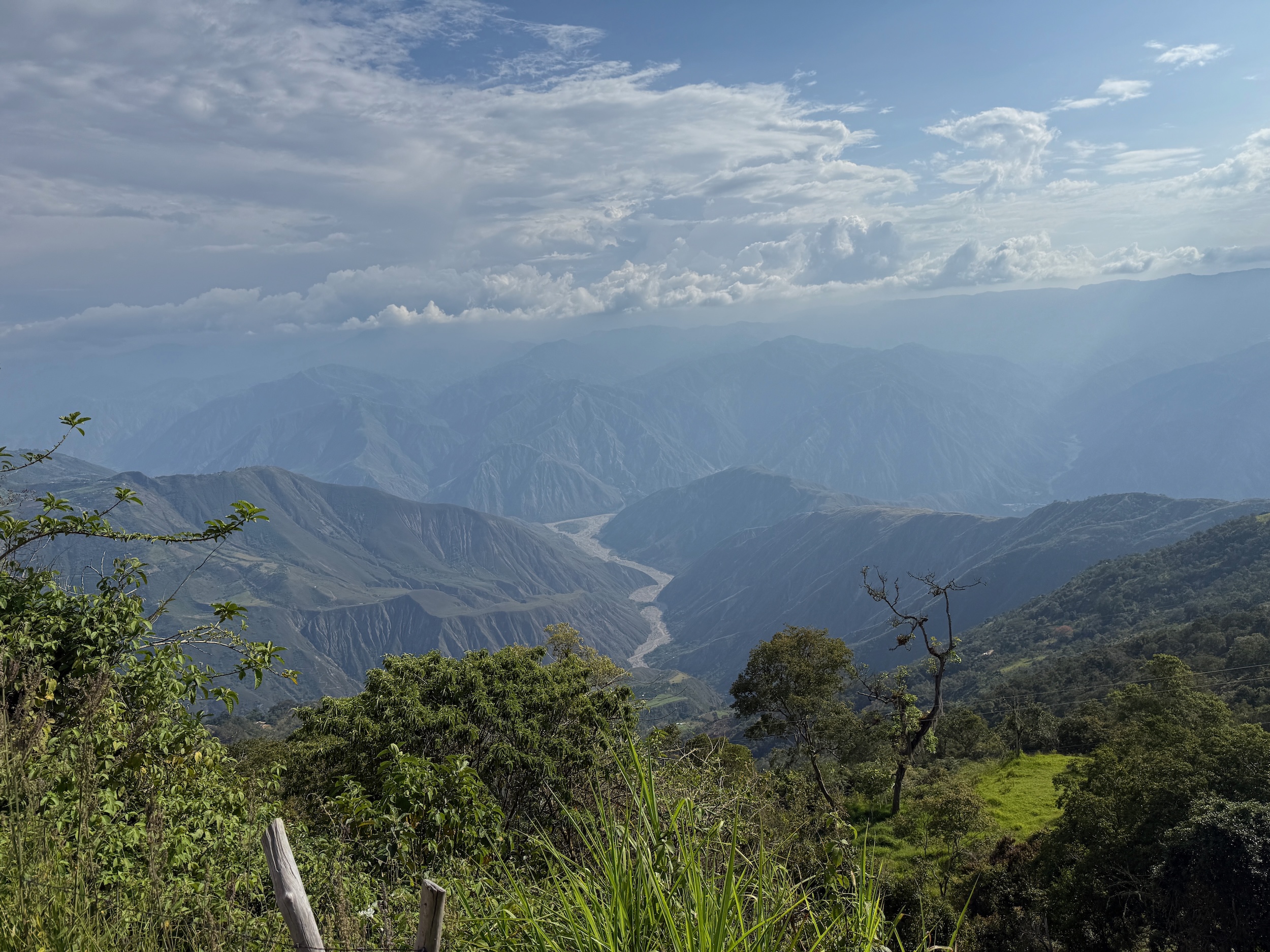Blick über den Chicamocha-Canyon, den Grand Canyon Kolumbiens
