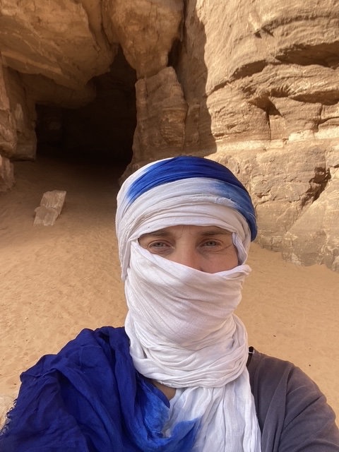Ich als Touareg im Tassili