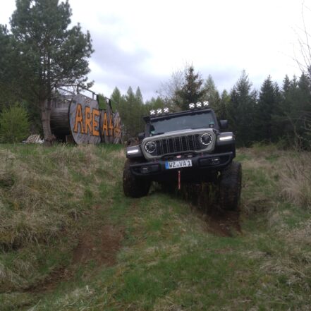 Jeep Wrangler am AREA 4x4 Gelaende in Grebenhain
