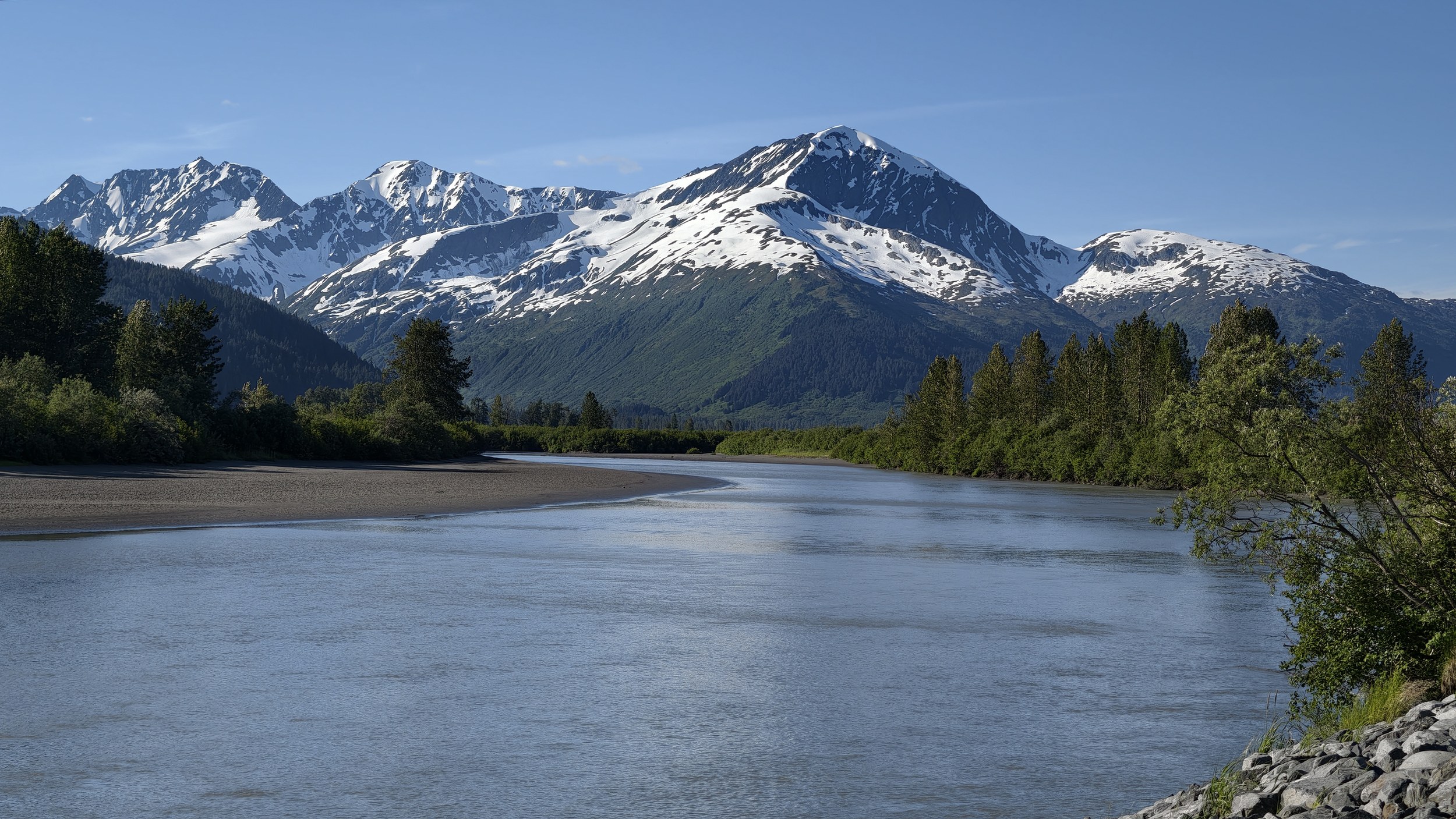 Die Kenai-Halbinsel südlich von Anchorage.