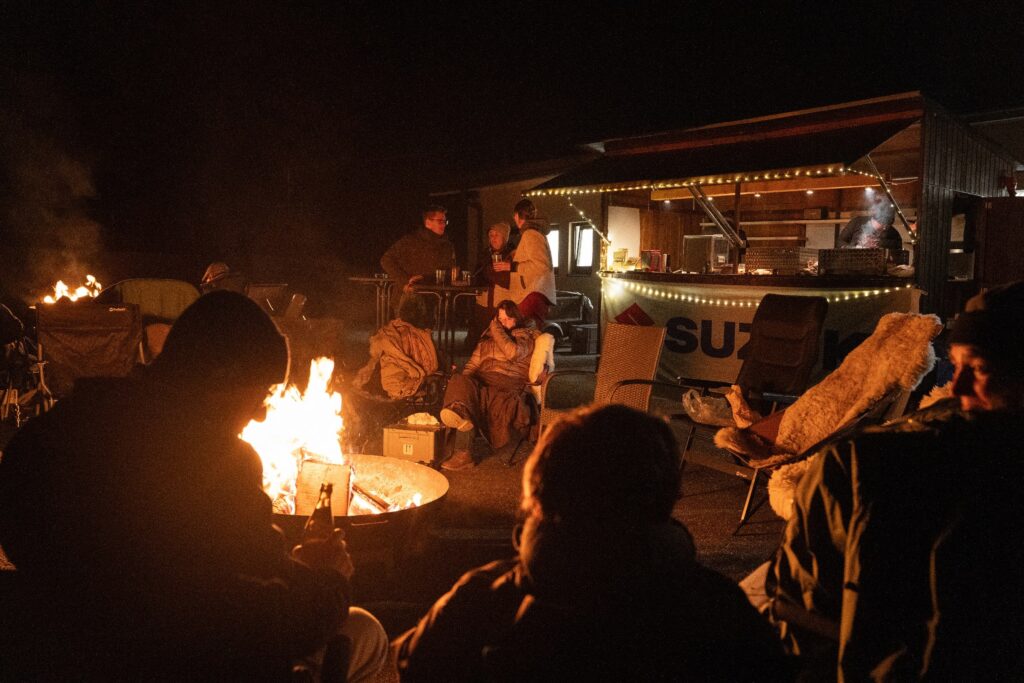 Lagerfeuer beim Jimny-Jahresabschlusstreffen in M&uuml;hlacker